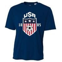 USA Soccer Team 1885 American US Soccer Team Fan Cooling Performance Crew T-Shirt