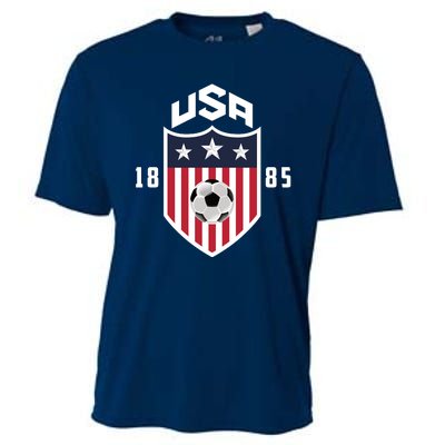 USA Soccer Team 1885 American US Soccer Team Fan Cooling Performance Crew T-Shirt