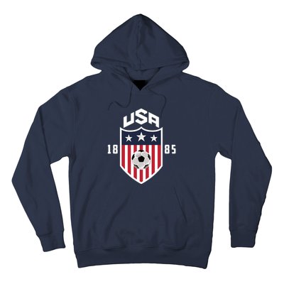 USA Soccer Team 1885 American US Soccer Team Fan Hoodie