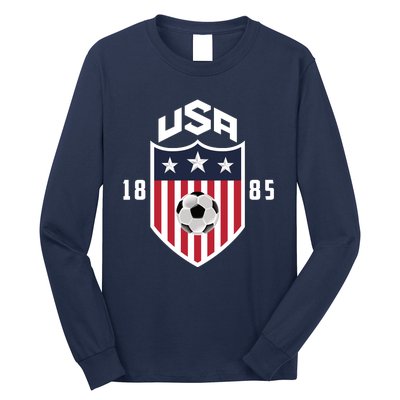 USA Soccer Team 1885 American US Soccer Team Fan Long Sleeve Shirt