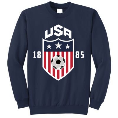 USA Soccer Team 1885 American US Soccer Team Fan Sweatshirt