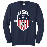 USA Soccer Team 1885 American US Soccer Team Fan Sweatshirt