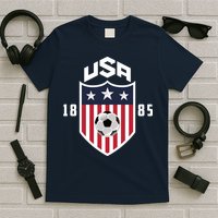 USA Soccer Team 1885 American US Soccer Team Fan T-Shirt