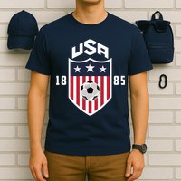 USA Soccer Team 1885 American US Soccer Team Fan T-Shirt