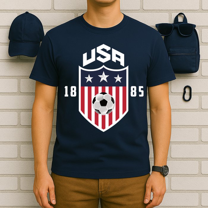 USA Soccer Team 1885 American US Soccer Team Fan T-Shirt