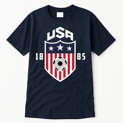 USA Soccer Team 1885 American US Soccer Team Fan Tall T-Shirt