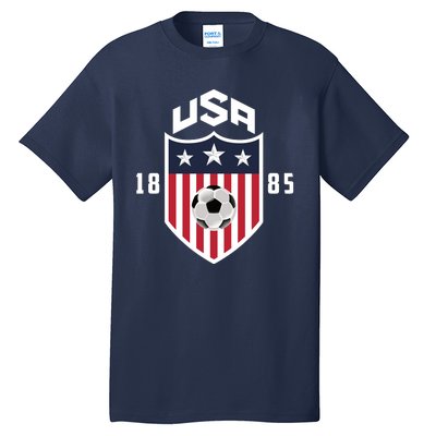 USA Soccer Team 1885 American US Soccer Team Fan Tall T-Shirt