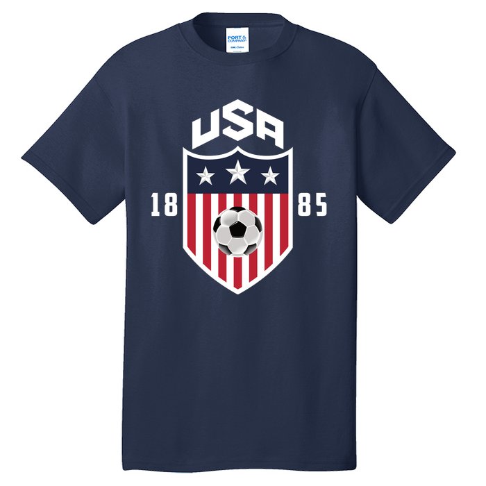 USA Soccer Team 1885 American US Soccer Team Fan Tall T-Shirt