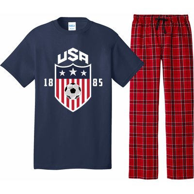 USA Soccer Team 1885 American US Soccer Team Fan Pajama Set