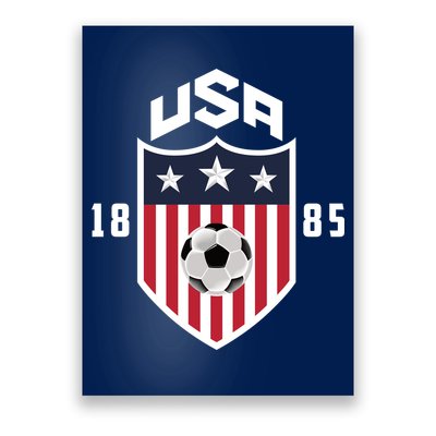 USA Soccer Team 1885 American US Soccer Team Fan Poster