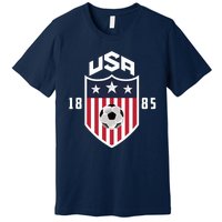 USA Soccer Team 1885 American US Soccer Team Fan Premium T-Shirt