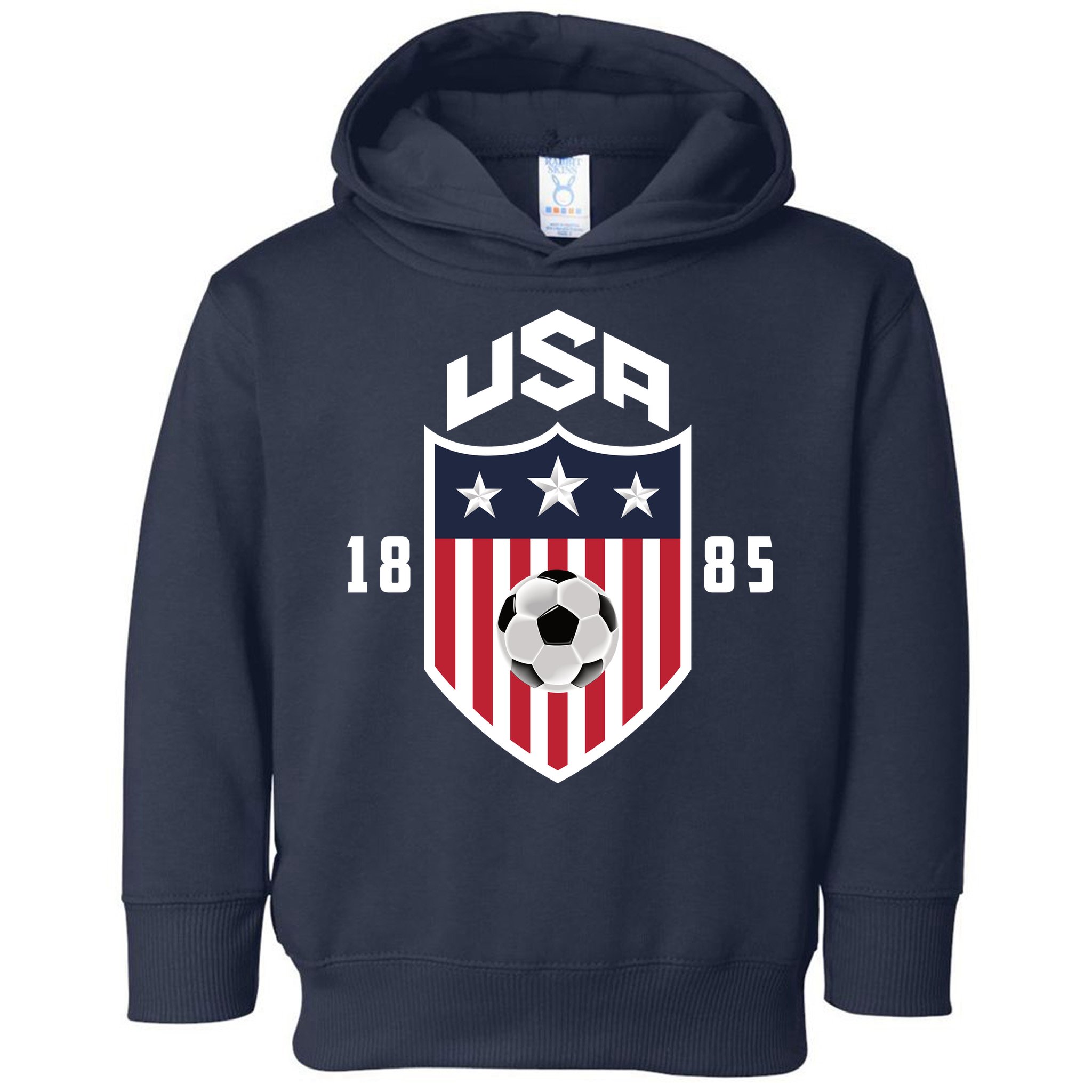 USA Soccer Team 1885 American US Soccer Team Fan Toddler Hoodie