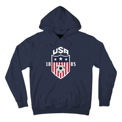 USA Soccer Team 1885 American US Soccer Team Fan Tall Hoodie