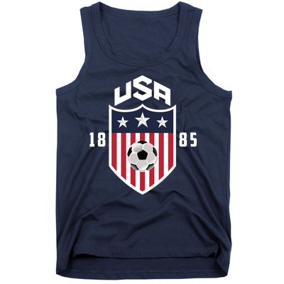 USA Soccer Team 1885 American US Soccer Team Fan Tank Top