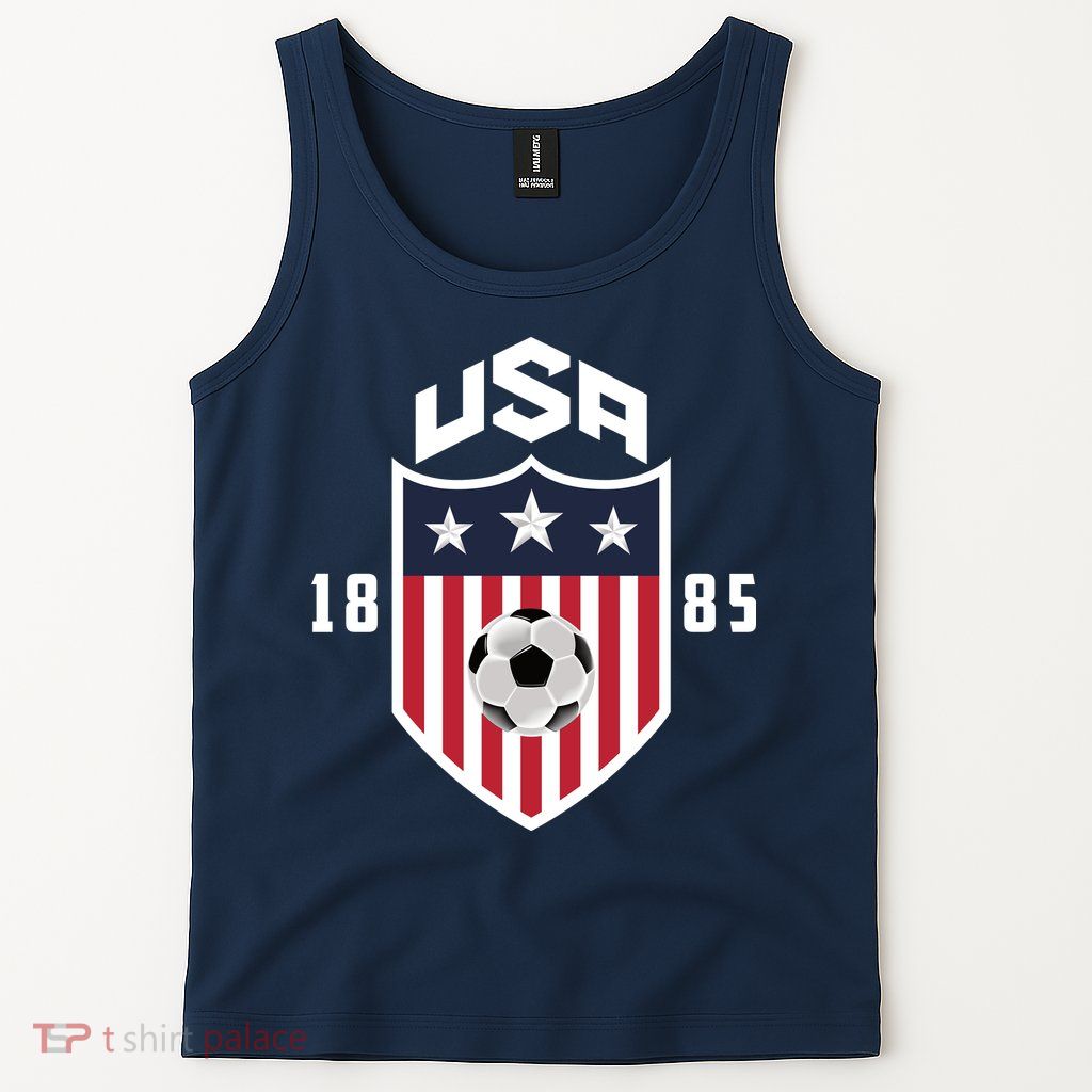 USA Soccer Team 1885 American US Soccer Team Fan Tank Top