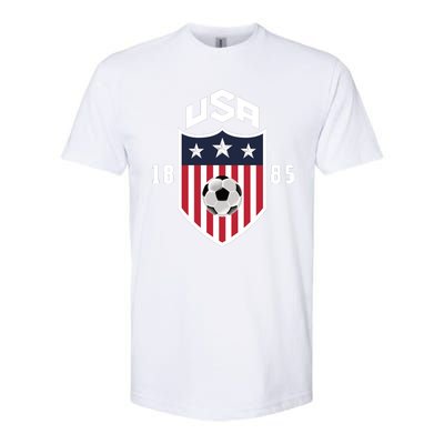 USA Soccer Team 1885 American US Soccer Team Fan Softstyle® CVC T-Shirt