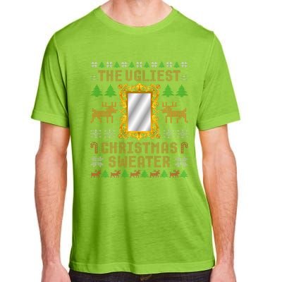 The Ugliest Ugly Christmas Sweater With Mirror Funny Xmas Adult ChromaSoft Performance T-Shirt