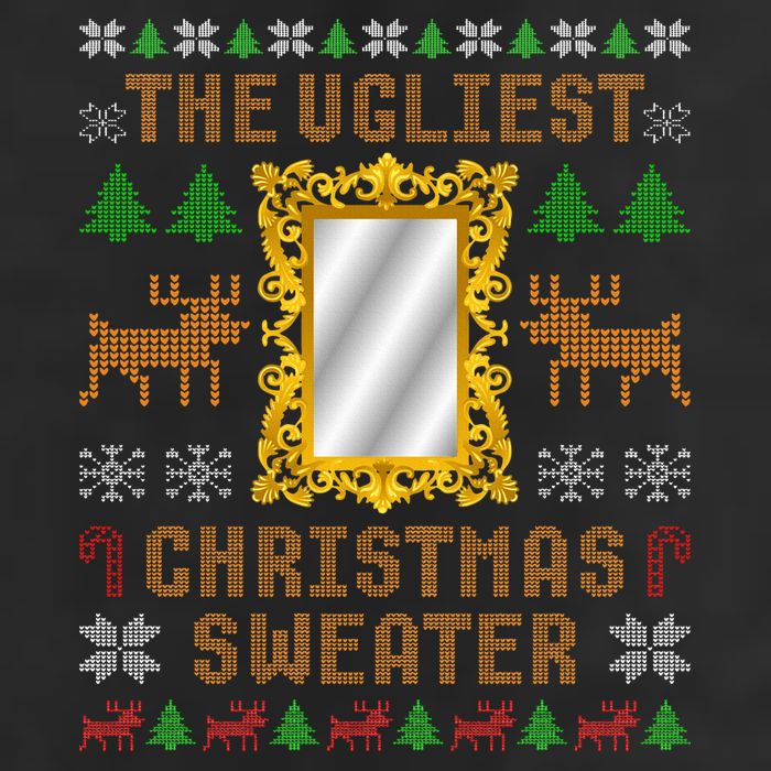 The Ugliest Ugly Christmas Sweater With Mirror Funny Xmas Cool Comfort Performance Bucket Hat