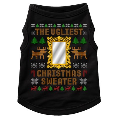 The Ugliest Ugly Christmas Sweater With Mirror Funny Xmas Doggie Tank