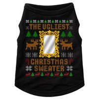 The Ugliest Ugly Christmas Sweater With Mirror Funny Xmas Doggie Tank