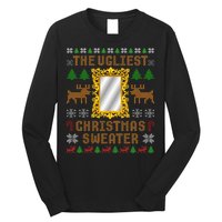 The Ugliest Ugly Christmas Sweater With Mirror Funny Xmas Long Sleeve Shirt