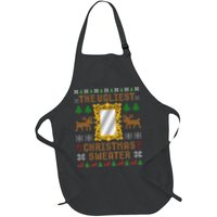 The Ugliest Ugly Christmas Sweater With Mirror Funny Xmas Apron