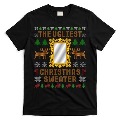 The Ugliest Ugly Christmas Sweater With Mirror Funny Xmas T-Shirt