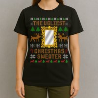 The Ugliest Ugly Christmas Sweater With Mirror Funny Xmas T-Shirt
