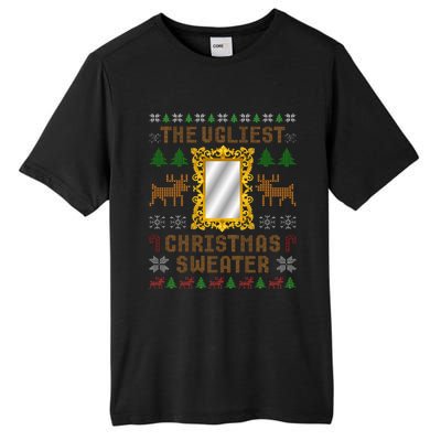 The Ugliest Ugly Christmas Sweater With Mirror Funny Xmas Tall Fusion ChromaSoft Performance T-Shirt