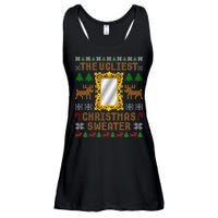 The Ugliest Ugly Christmas Sweater With Mirror Funny Xmas Ladies Essential Flowy Tank