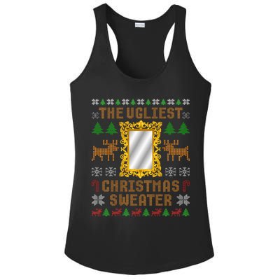 The Ugliest Ugly Christmas Sweater With Mirror Funny Xmas Ladies PosiCharge Competitor Racerback Tank