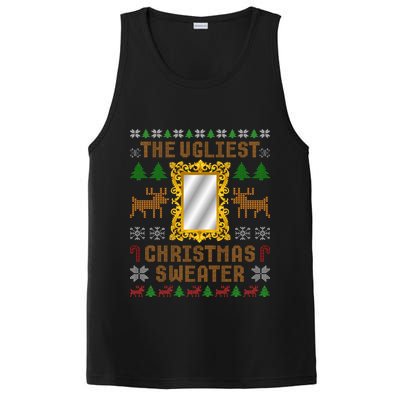 The Ugliest Ugly Christmas Sweater With Mirror Funny Xmas PosiCharge Competitor Tank