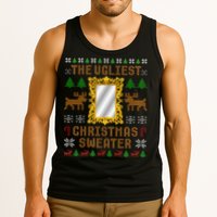 The Ugliest Ugly Christmas Sweater With Mirror Funny Xmas Tank Top