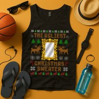 The Ugliest Ugly Christmas Sweater With Mirror Funny Xmas Tank Top