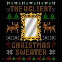 The Ugliest Ugly Christmas Sweater With Mirror Funny Xmas Kids T-Shirt