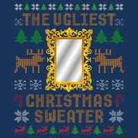 The Ugliest Ugly Christmas Sweater With Mirror Funny Xmas Infant Baby Jersey Bodysuit
