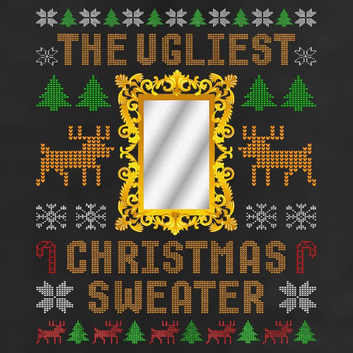 The Ugliest Ugly Christmas Sweater With Mirror Funny Xmas Cool Comfort Performance Bucket Hat