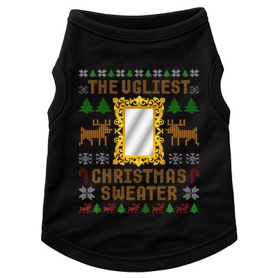 The Ugliest Ugly Christmas Sweater With Mirror Funny Xmas Doggie Tank