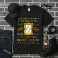The Ugliest Ugly Christmas Sweater With Mirror Funny Xmas Tall T-Shirt