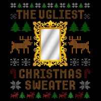 The Ugliest Ugly Christmas Sweater With Mirror Funny Xmas Impact Tech Backpack