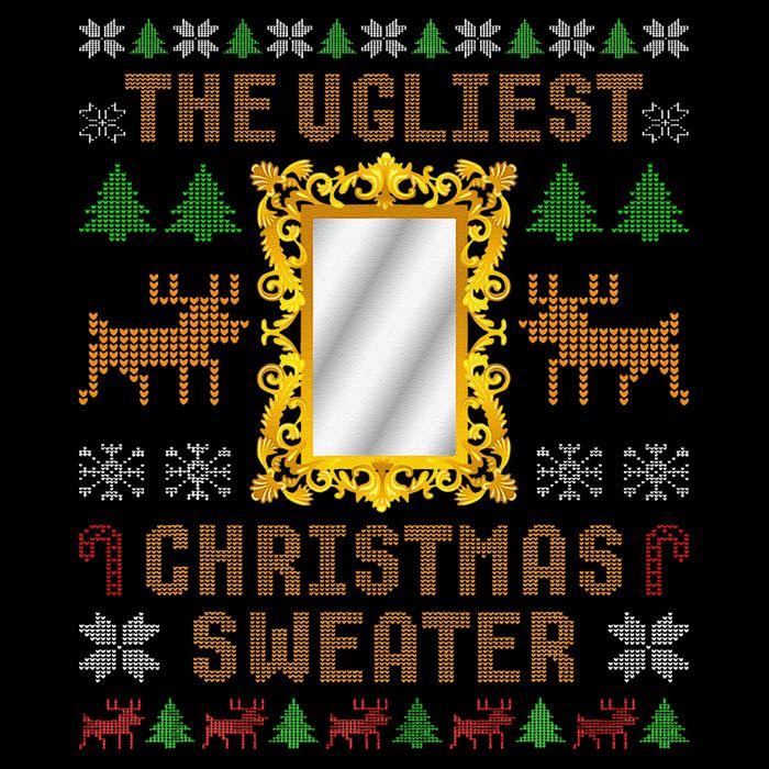The Ugliest Ugly Christmas Sweater With Mirror Funny Xmas Impact Tech Backpack