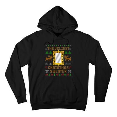The Ugliest Ugly Christmas Sweater With Mirror Funny Xmas Tall Hoodie
