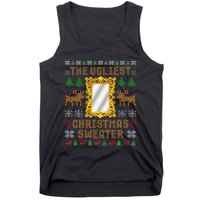 The Ugliest Ugly Christmas Sweater With Mirror Funny Xmas Tank Top