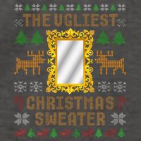 The Ugliest Ugly Christmas Sweater With Mirror Funny Xmas Vector Backpack