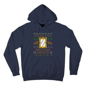 The Ugliest Ugly Christmas Sweater With Mirror Funny Xmas Tall Hoodie