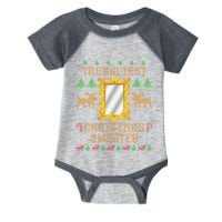 The Ugliest Ugly Christmas Sweater With Mirror Funny Xmas Infant Baby Jersey Bodysuit