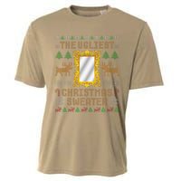 The Ugliest Ugly Christmas Sweater With Mirror Funny Xmas Cooling Performance Crew T-Shirt