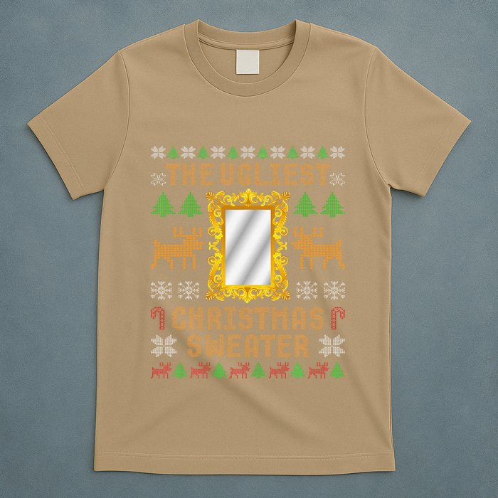 The Ugliest Ugly Christmas Sweater With Mirror Funny Xmas T-Shirt