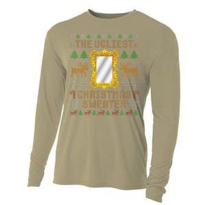 The Ugliest Ugly Christmas Sweater With Mirror Funny Xmas Cooling Performance Long Sleeve Crew