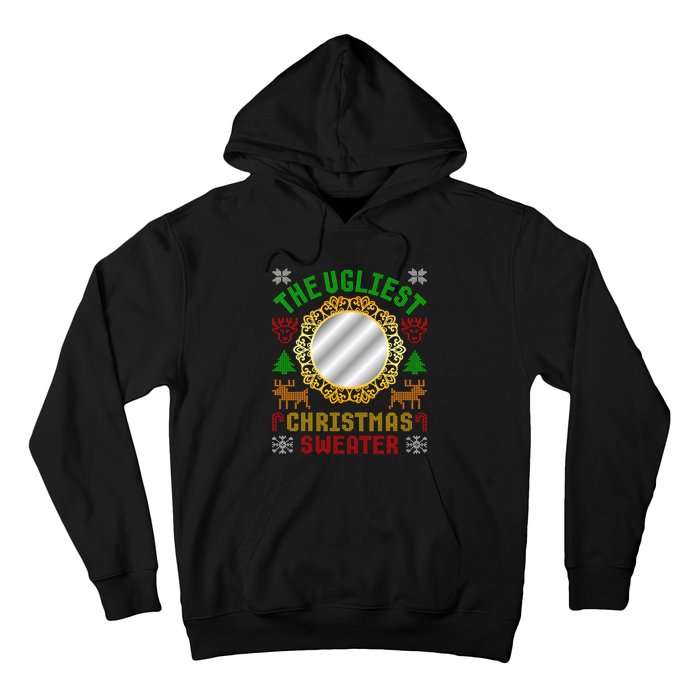 The Ugliest Ugly Christmas Sweater With Mirror Funny Xmas Hoodie